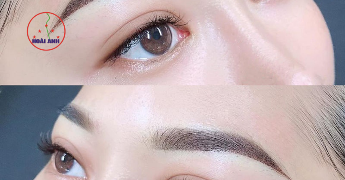 Thêu chân mày tán bột thảo dược