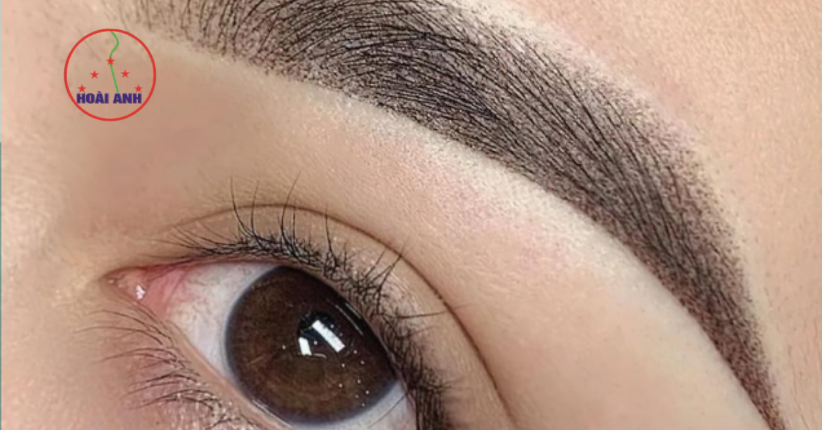 phun chân mày shading tự nhiên hoài anh