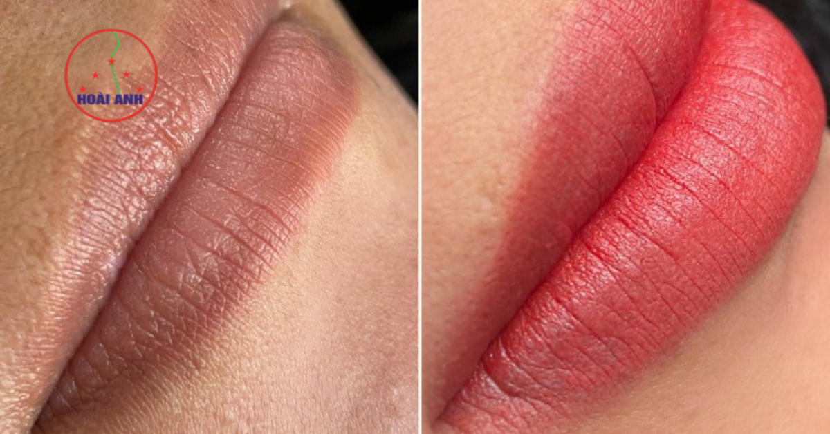 phun môi tự nhiên