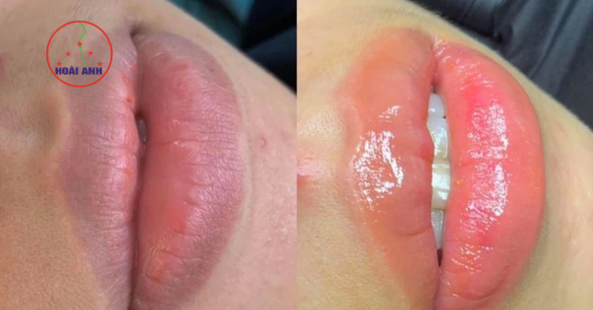 phun môi trị thâm tự nhiên