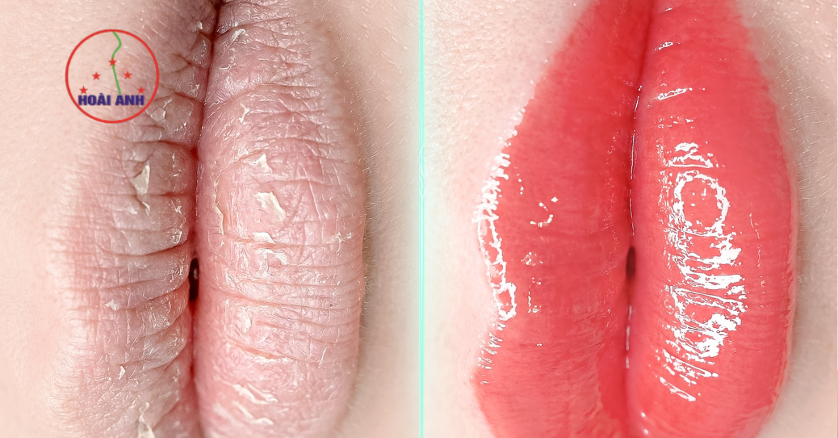 Kết quả dặm lại môi đẹp tự nhiên