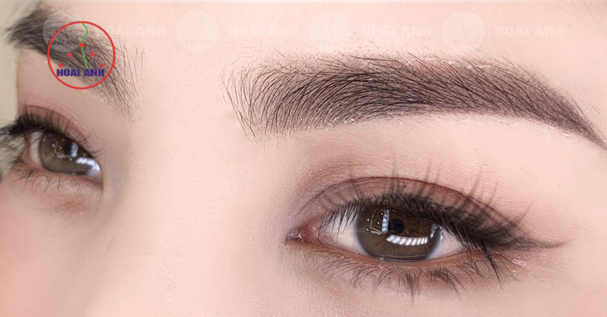 Kết quả phun xăm chân mày tại Hoài Anh