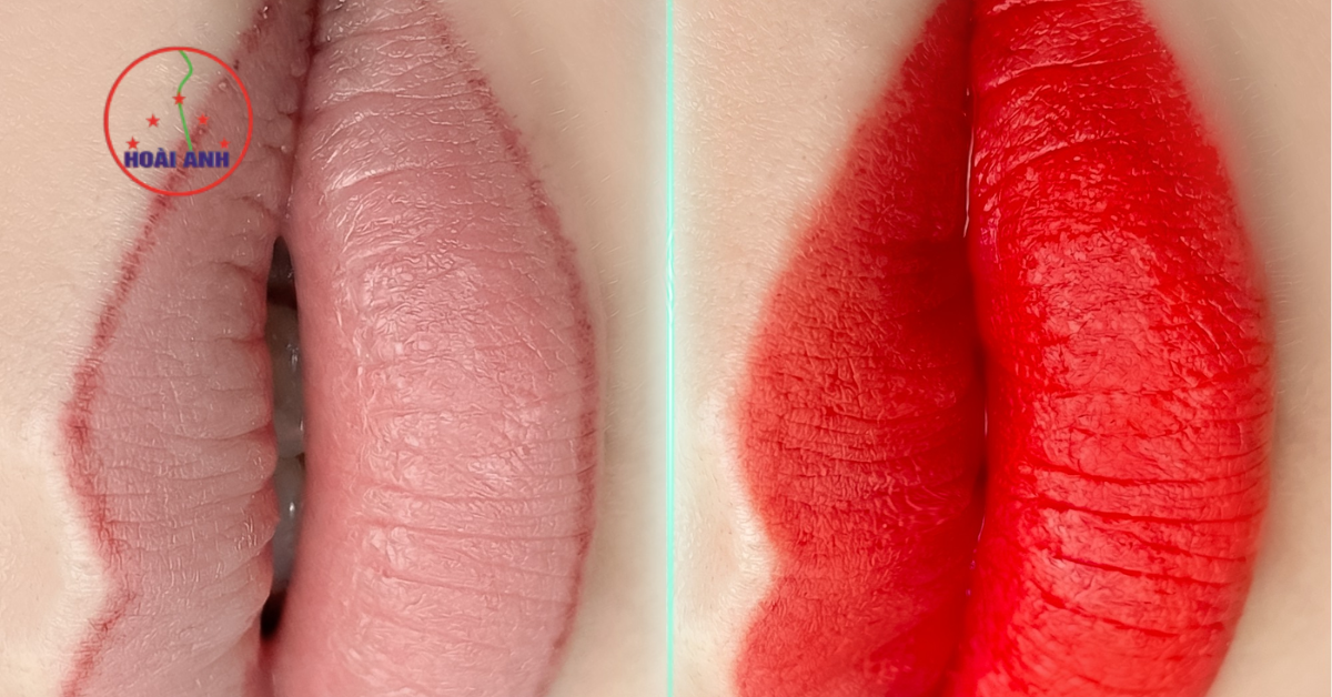 Phun môi bao lâu lên màu đẹp