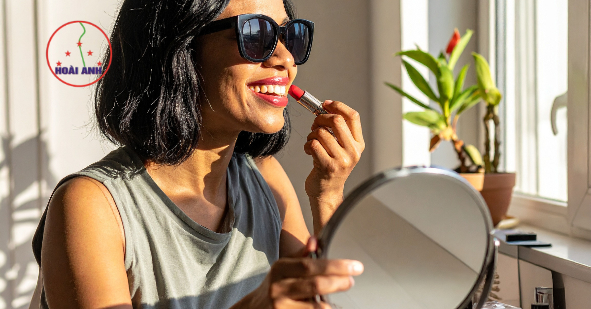 chăm sóc sau phun môi lên màu đẹp