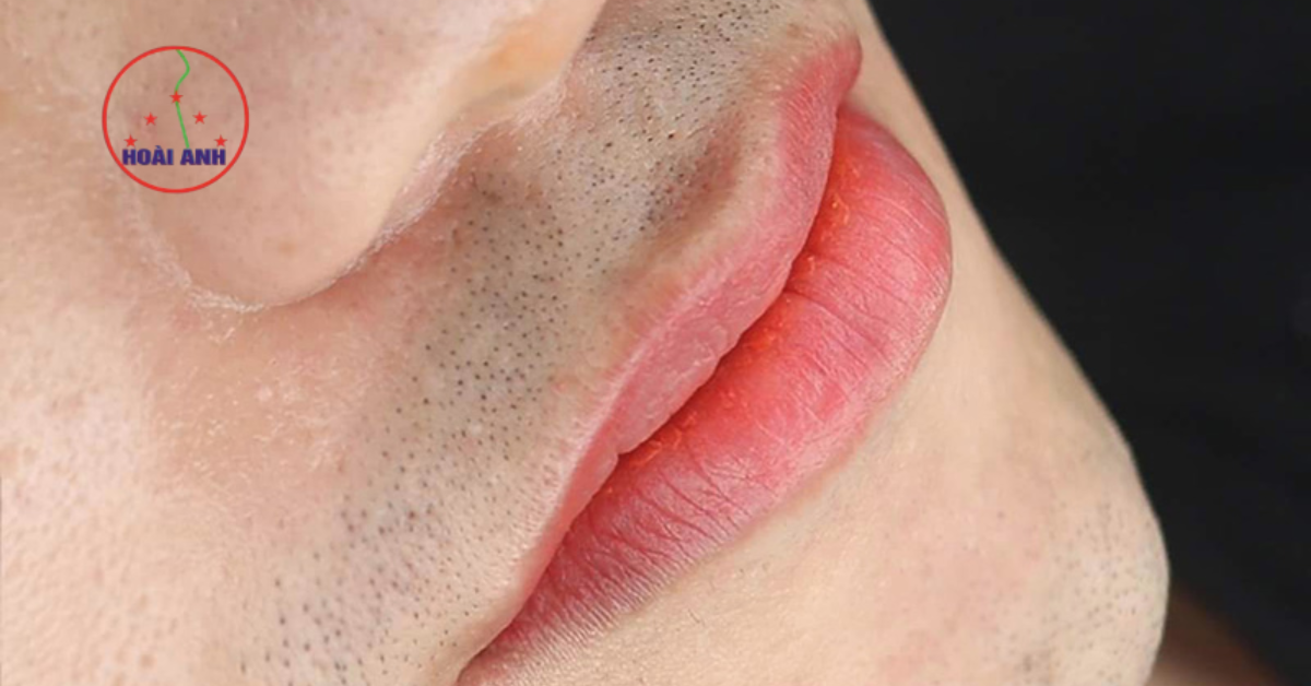 Khử thâm môi cho nam tự nhiên màu đẹp