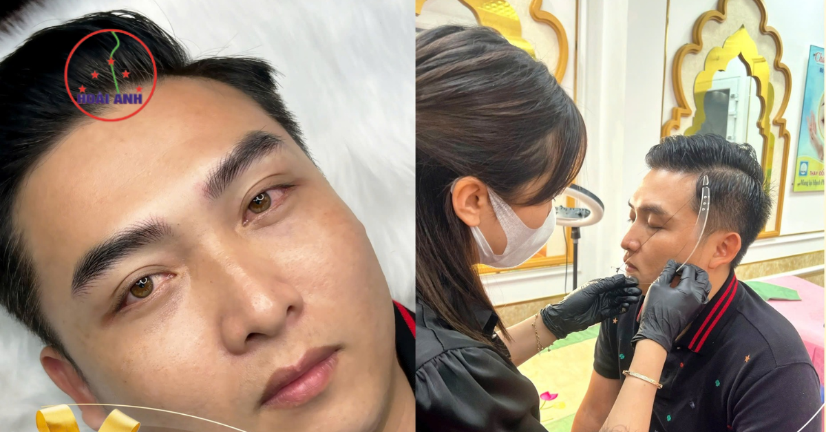 Điêu khắc chân mày nam tính tự nhiên cuốn hút, nam tính