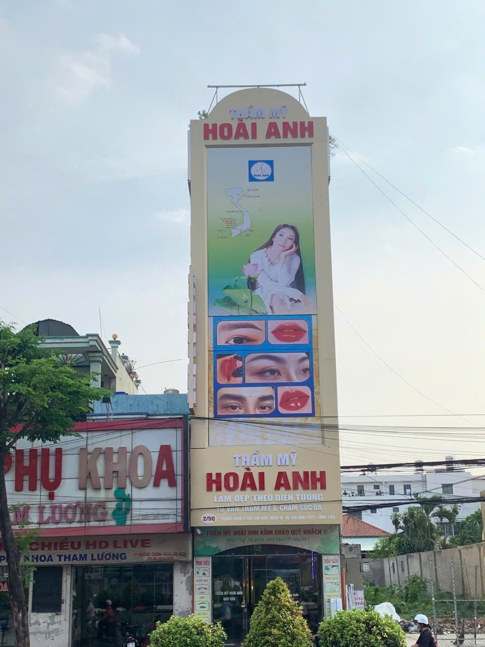 Bảng hiệu Thẩm Mỹ Viện Hoài Anh Quận 12