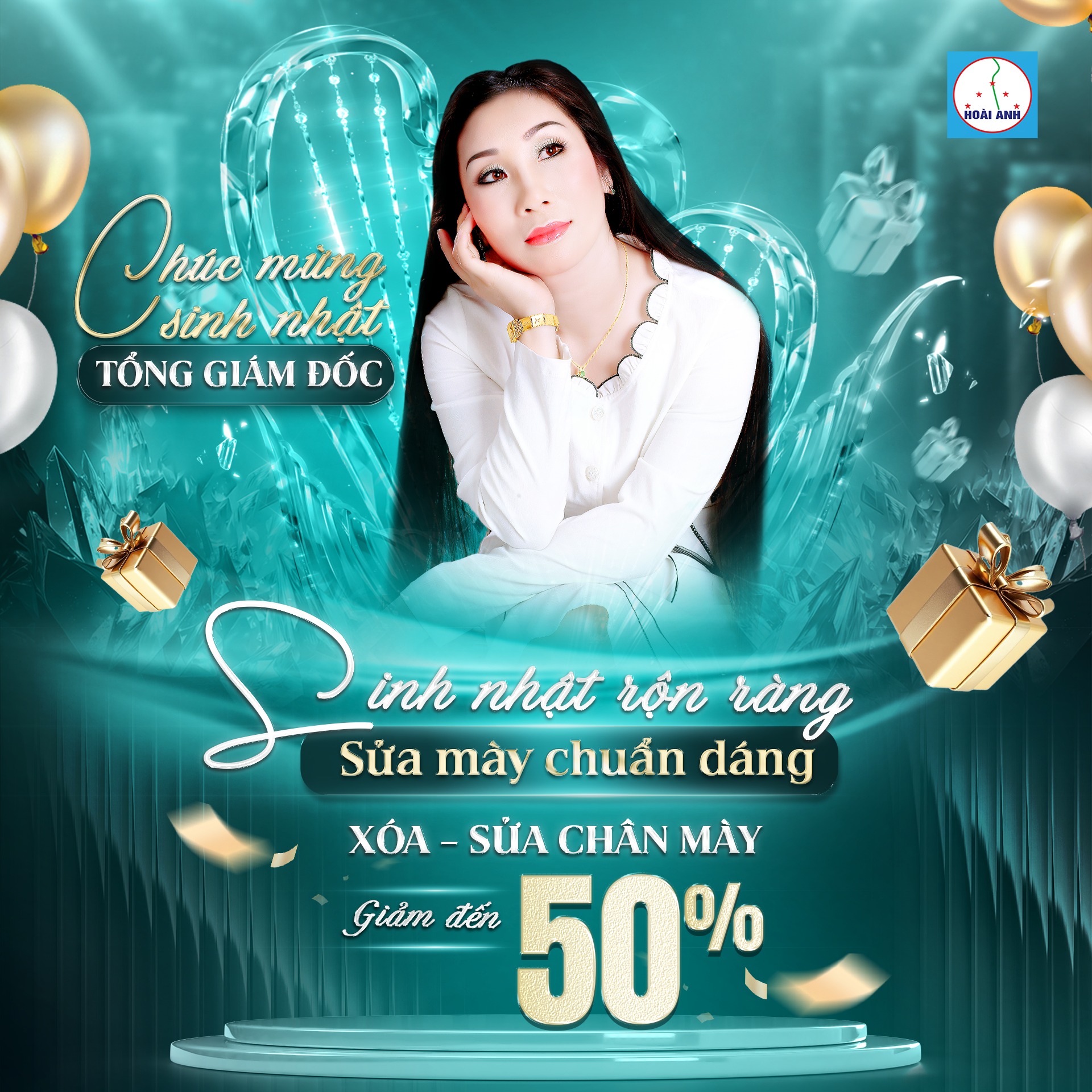 Dịch vụ sửa mày chuẩn dáng tại Thẩm Mỹ Viện Hoài Anh