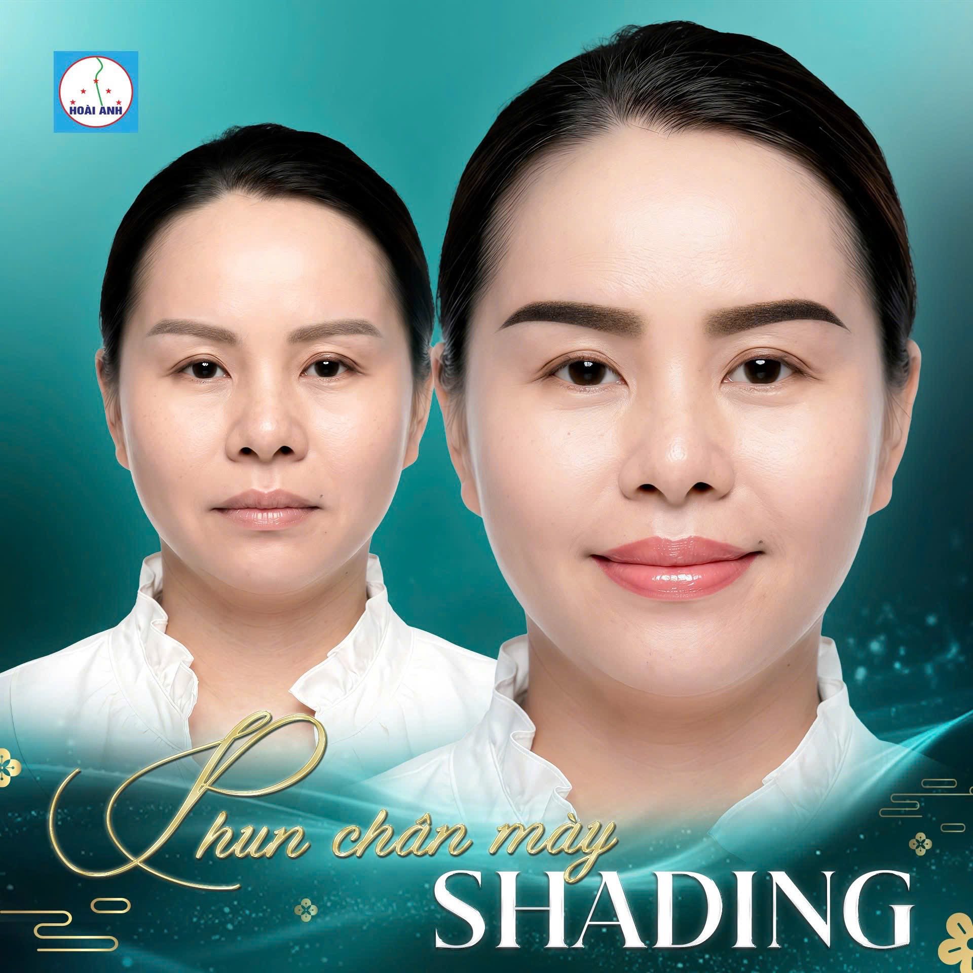 Phun mày Shading với hiệu ứng chuyển sắc tại Thẩm Mỹ Viện Hoài Anh